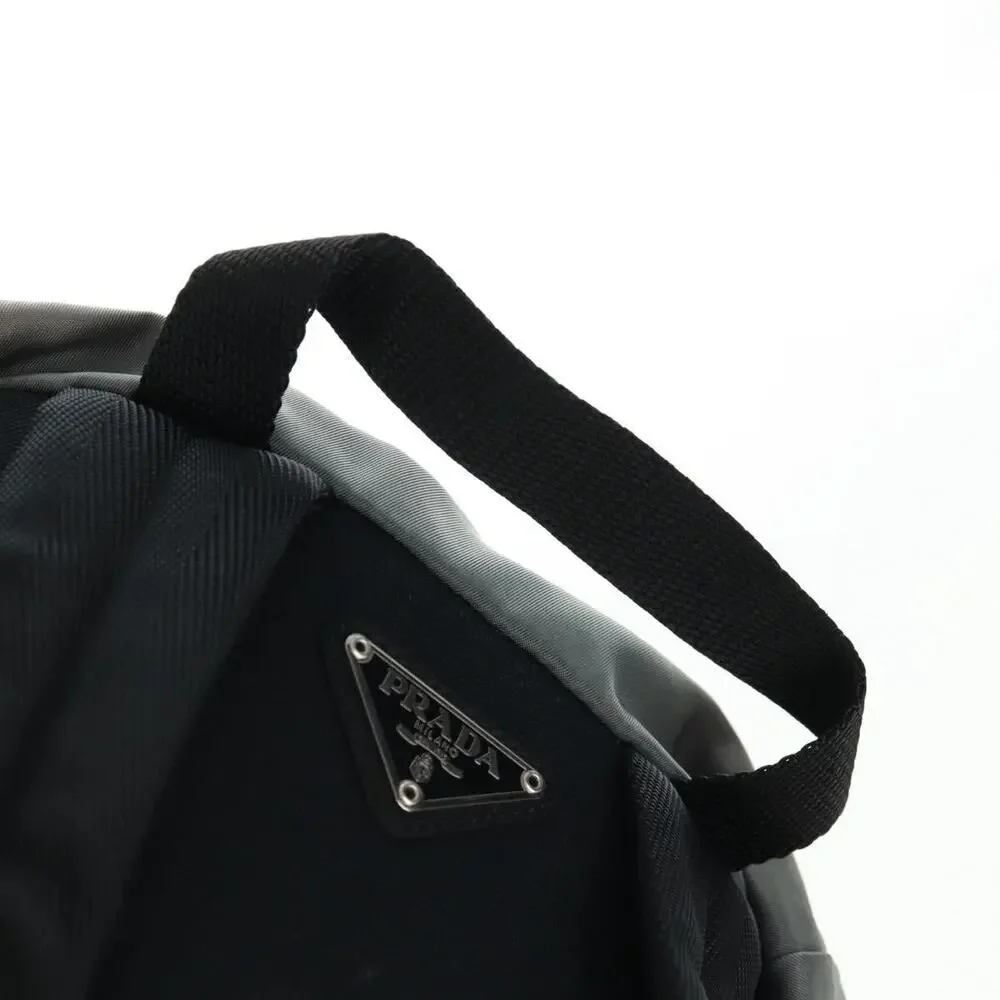 Prada Nylon Backpack Gray